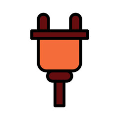 Cable Electric Energy Filled Outline Icon