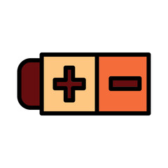 Obraz premium Eco Electric Energy Filled Outline Icon