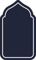 Collection of oriental-style Islamic
 windows and arches with modern boho design,
 moon, mosque dome 