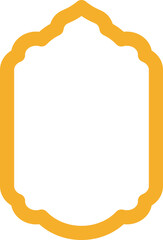 Collection of oriental style Islamic windows and arches with modern boho design, moon, mosque dome and lanterns