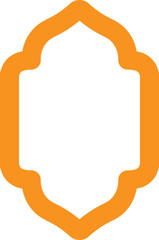 Collection of oriental style Islamic windows and arches with modern boho design, moon, mosque dome and lanterns