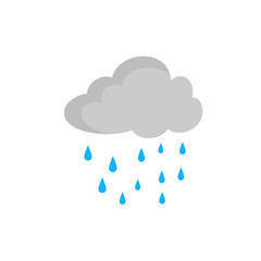 cloud sky with rain drops