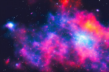 Naklejka premium nebula space background