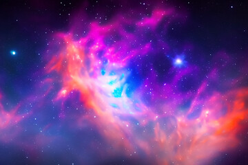 Naklejka premium nebula space background