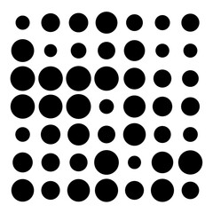 black and white dots