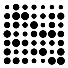 black and white dots