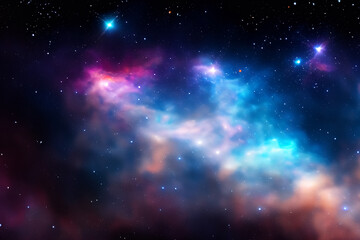 Fototapeta premium nebula space background