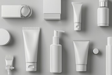 Cosmetics mockup without label for advertising use.