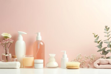 Cosmetics mockup without label for advertising use.