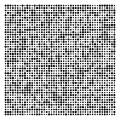 black and white dots