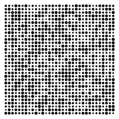 black and white dots