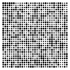 black and white dots