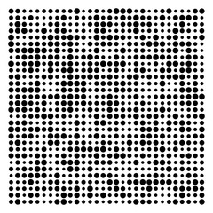 black and white dots