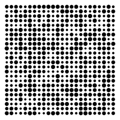 black and white dots