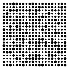 black and white dots