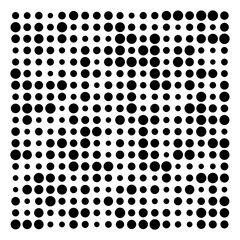 black and white dots