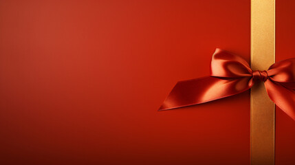 Closeup of a gift ribbon