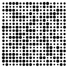 black and white dots