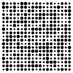 Naklejka premium black and white dots
