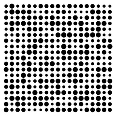 black and white dots