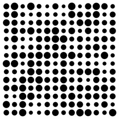 black and white dots