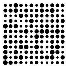 black and white dots