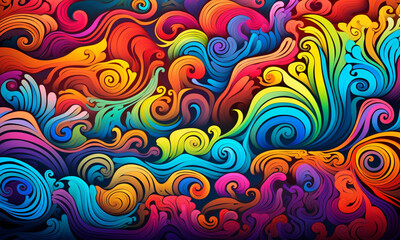 Fototapeta premium background abstract colorful. illustration AI Generation_78