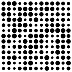 black and white dots