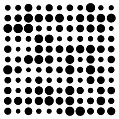 black and white circles