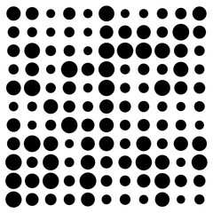 black and white circles