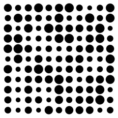 black and white circles
