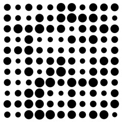 black and white circles