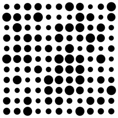 black and white circles