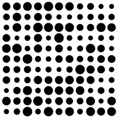 black and white circles