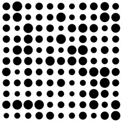 black and white circles