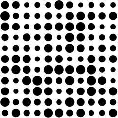black and white circles