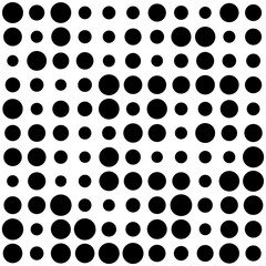 black and white circles