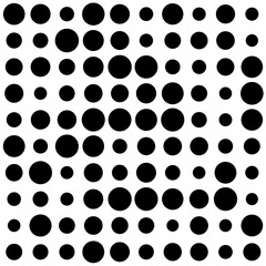 black and white circles