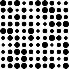 black and white circles