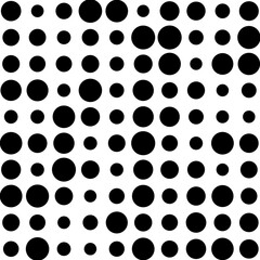 black and white circles