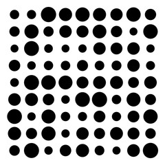 black and white circles