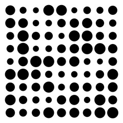 black and white circles