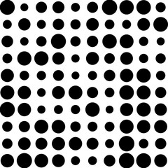 black and white circles