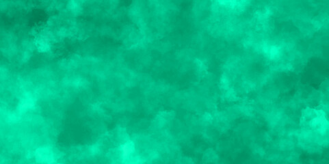 Green rich sky with small clouds for background or wallpaper texture. fluffy white skies on a green background. colorful sky background with clouds.