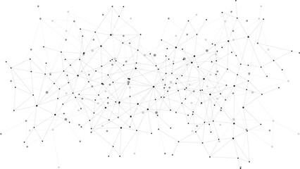 Connected dots abstract design