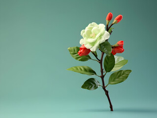 Murraya flower in studio background, single Murraya flower, Beautiful flower images