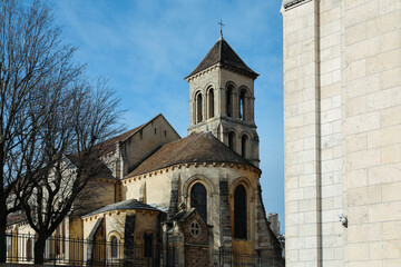 St. Peter (Saint-Pierre in French) church in Paris, next to Sacre Coeur. Wide angle photo with this historical architecture and Christianity landmark church from Paris, France.