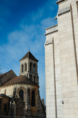 St. Peter (Saint-Pierre in French) church in Paris, next to Sacre Coeur. Wide angle photo with this historical architecture and Christianity landmark church from Paris, France.