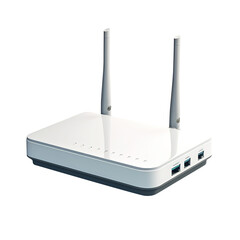 wireless router isolated on transparent background Remove png, Clipping Path, pen tool