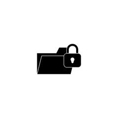 Data breach icon isolated on white background